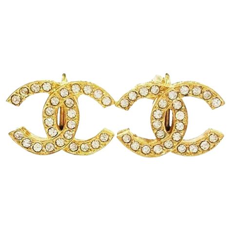 chanel vintage gold circle earrings|Chanel earrings spelled out price.